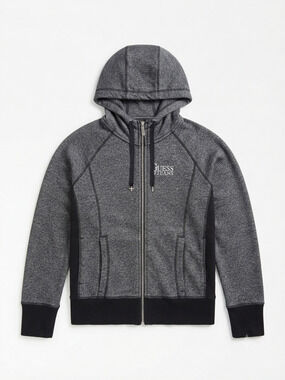 Guess Jeans charcoal heather full zip hoodie, like new condition.